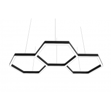 Подвесной led светильник Соты 170Вт 40000лм 6500K черный с драйвером