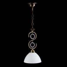 Светильник подвесной 1 лампа E27 бронза стекло 17×55 см