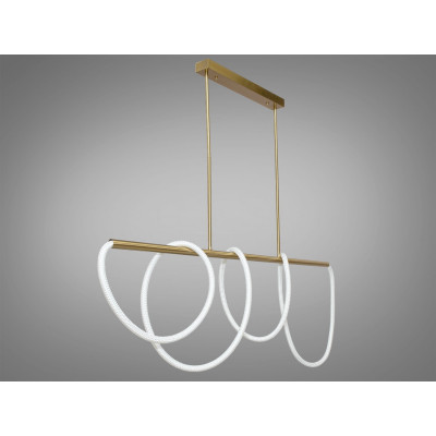 Подвесной светильник 48Вт led бронза, волнистый элемент 3200К