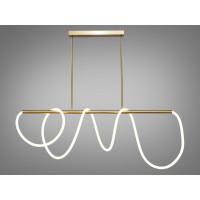 Подвесной светильник 48Вт led бронза, волнистый элемент 3200К