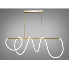 Підвісний світильник 48Вт led бронза, хвилястий  елемент 3200К