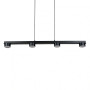 Подвесной светильник для кухни 4 GX53 металлический черный 110см - фото №4