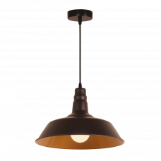 Підвісний світильник лофт чорний із золотом E27, до 60Вт