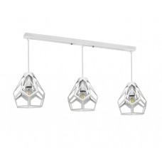 Підвісний світильник модерн білий метал на 3 лампи Е27