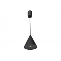 Подвесной трековый светильник LED 7Вт 48V 4000K черный, для акцентного осве...