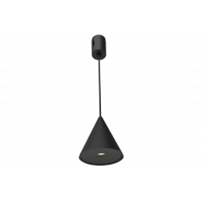 Подвесной трековый светильник LED 7Вт 48V 4000K черный, для акцентного освещения