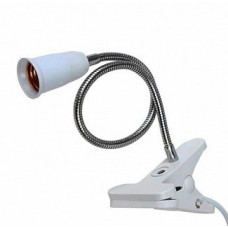 Тримач для ламп Е27 гнучкий 30см з прищіпкою