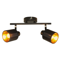 Подвійний світильник з текстильними плафонами цоколь Е14 поворотний