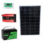 Портативная электростанция для дома 500Вт с солнечной панелью 120W и АКБ LiFePO4 12.8V 100Ah (1280W)  инвертор 500Вт (макс 1000Вт) чистая синусоида + ШИМ 30А - фото №1