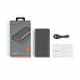 Портативное зарядное устройство 20000mAh USB-C, Micro USB, USB-A черный - фото №4