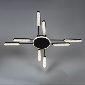 Потужна стельова led люстра 132 Вт 9 світлових елементів 3000-6500К з димером