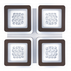 Мощная потолочная люстра 150W 3000-6500К 10500Лм квадратная, пульт ДУ, ночной режим