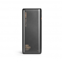 Повербанк 20000 mAh з USB-C PD70W і LED індикатором заряду, чорний