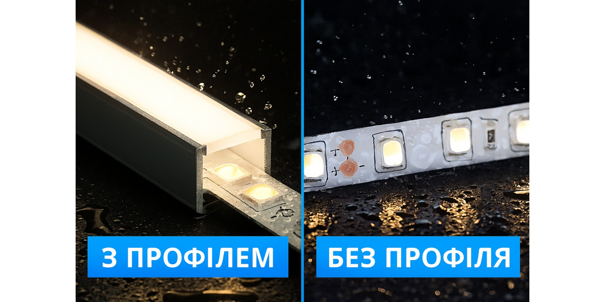 Профіль для LED-стрічки у вологих приміщеннях: необхідність чи «можна обійтися»