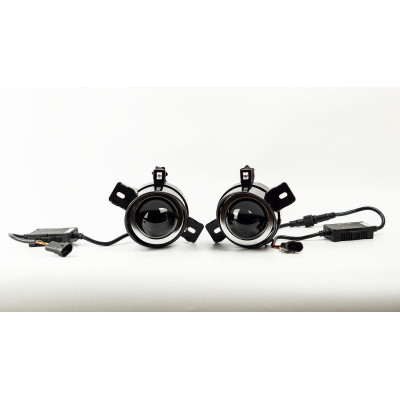 Противотуманные Bi-LED линзы FOG HL3 Nissan 3.0" 30W 3Color 3000/4300/6000K комплект