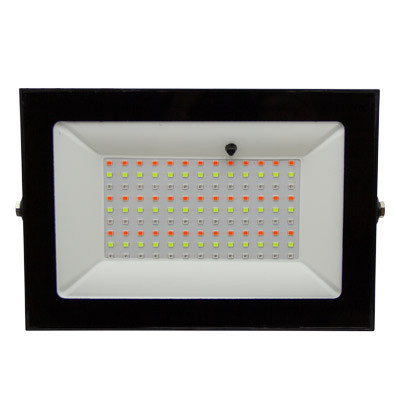 Прожектор led RGB 100Вт для фасаду 8000Лм з пультом IP65 чорний