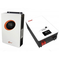 Резервное питание для квартиры комплект гибридный инвертор 3600 Вт Jsdsolar...