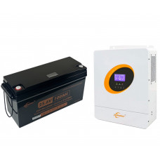 Резервне живлення для квартири комплект гібридний інвертор 3600 Вт Jsdsolar J3000L-24V + АКБ LiFePO4 24V 100Ah (2560Вт) Jsdsolar з Bluetooth