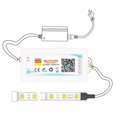 RGB контролер для led стрічки Wi-Fi TUYA 18A 12V/24V з сенсорним пультом