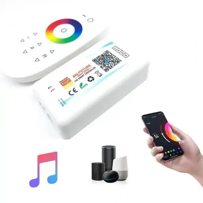 RGB контролер для led стрічки Wi-Fi TUYA 18A 12V/24V з сенсорним пультом