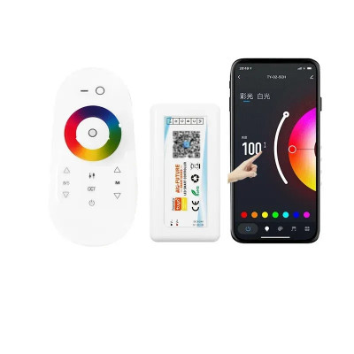 Сенсорный Wi-Fi контроллер RGB+W 5-24В 18A с дистанционным управлением и многозонным управлением
