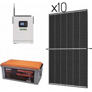 Система резервного питания солнечные панели 445Вт (10шт) с инвертором 5,5кВ...