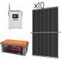 Система резервного живлення сонячні панелі 445Вт (10шт) з інвертором 5,5кВт Premium Wi-Fi і LiFePO4 акумулятором 48V 100Ah 5120Вт - фото №1