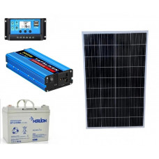Солнечная панель 120W + инвертор 1500/3000Вт чистая синусоида + ШИМ 30А 12/...