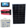 Солнечная панель 120W + инвертор 1500/3000Вт чистая синусоида + ШИМ 30А 12/24V и гелевая АКБ 33Аг (резервное питание для дома) LED STORY - фото №1