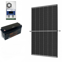 Сонячна панель 445W+АКБ LiFePO4 24V 100Ah (2560Вт) з Bluetooth+MPPT контроллер 60A