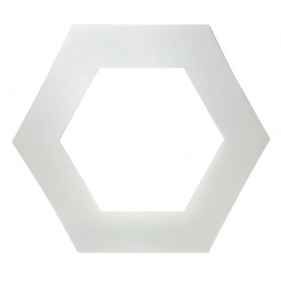 Розсіювач для шестикутного фігурного led світильника 0.6м матовий полікарбонат