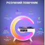 Google лампа з бездротовою зарядкою, bluetooth колонкою, радіо та RGB підсвічуванням - фото №5