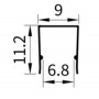 Гибкий профиль для неона 8x16мм (цена 1м) - фото №2