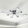 Потолочная led люстра хром на 8 модулей 3000-6000К 96Вт IP20 с пультом - фото №3
