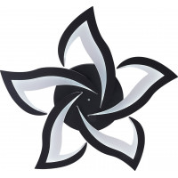 Потолочная люстра 90W черная три режима света IP20 8100лм