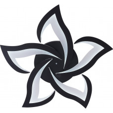 Стельова люстра 90W чорна три режими світла IP20 8100лм, без пульта