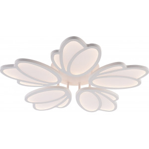 Потолочная люстра цветок в детскую 120W 3 цвета свечения, с пультом