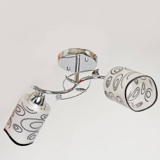 Потолочная люстра на два плафона цоколь Е27