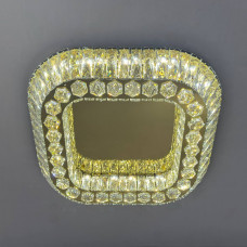 Стельовий led світильник 2×70 Вт золото кришталеві вставки, регулювання сві...