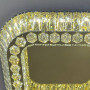 Потолочный led светильник 2×70Вт золото хрустальные вставки, регулировка света - фото №3