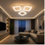 Потолочный led светильник 60W Ø475×85 мм белый с димером, ночником и тремя режимами освещения - фото №1