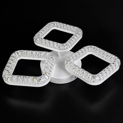 Потолочный led светильник 60W Ø475×85 мм белый с димером, ночником и тремя режимами освещения