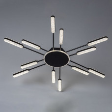 Стельовий лед світильник чорний 190 Вт 3000-6500К 13 джерел світла з нічник...