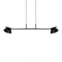 Стельовий підвісний світильник 2 конуси GX53 для обідньої зони