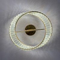 Стельовий світильник led 60 Вт кришталь, димер Ø50 см