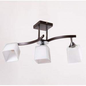 Потолочный светильник на три плафона для гостиной цоколь Е27