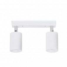 Стельовий світильник спот білий на 2 плафони поворотний GU10