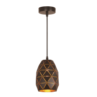 Потолочный светильник с декоративными отверстиями черный Е27