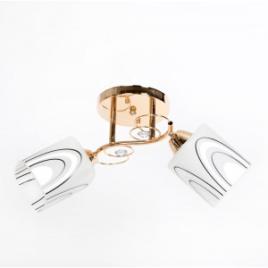 Потолочный светильник с графическими стеклянными плафонами Е27