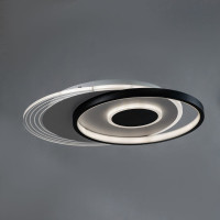 Стильна біло-чорна led люстра 86Вт 3200-6000К з пультом і регулюванням яскр...